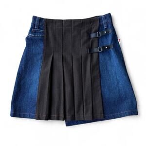 Jean Paul Gaultier JPG Jeans Pleated Kilt Mini Skirt- Archival - Size 40 IT